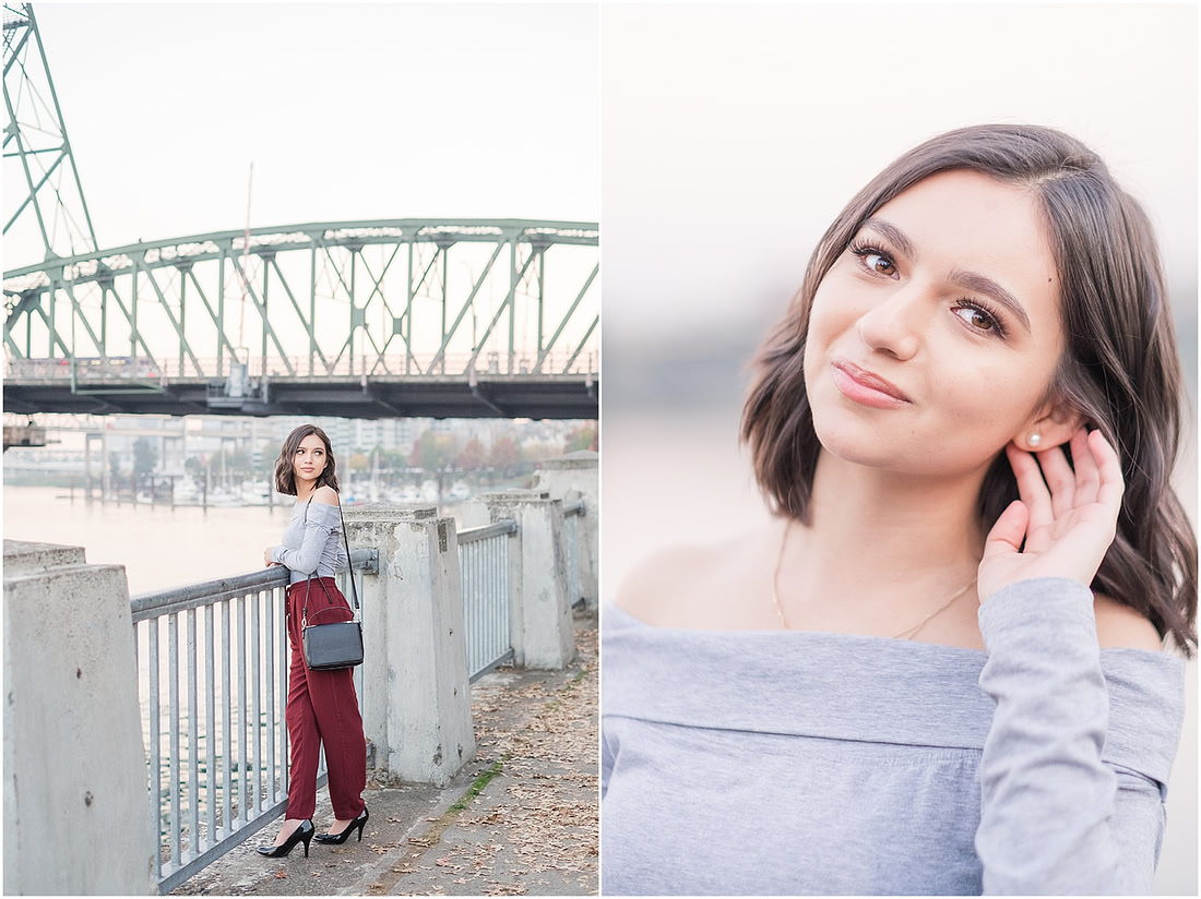 "downtown Portland photo session", "Class of 2019", "Senior session downtown Portland", "City girl senior session"