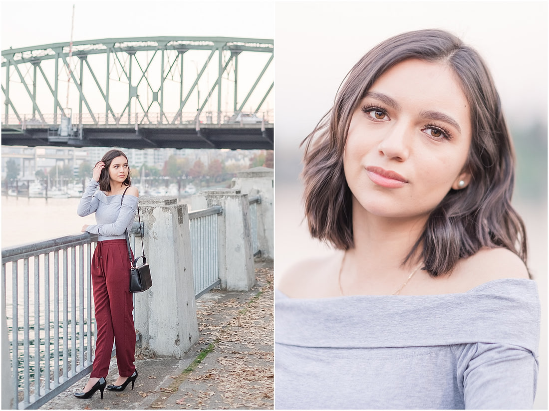 "downtown Portland photo session", "Class of 2019", "Senior session downtown Portland", "City girl senior session"