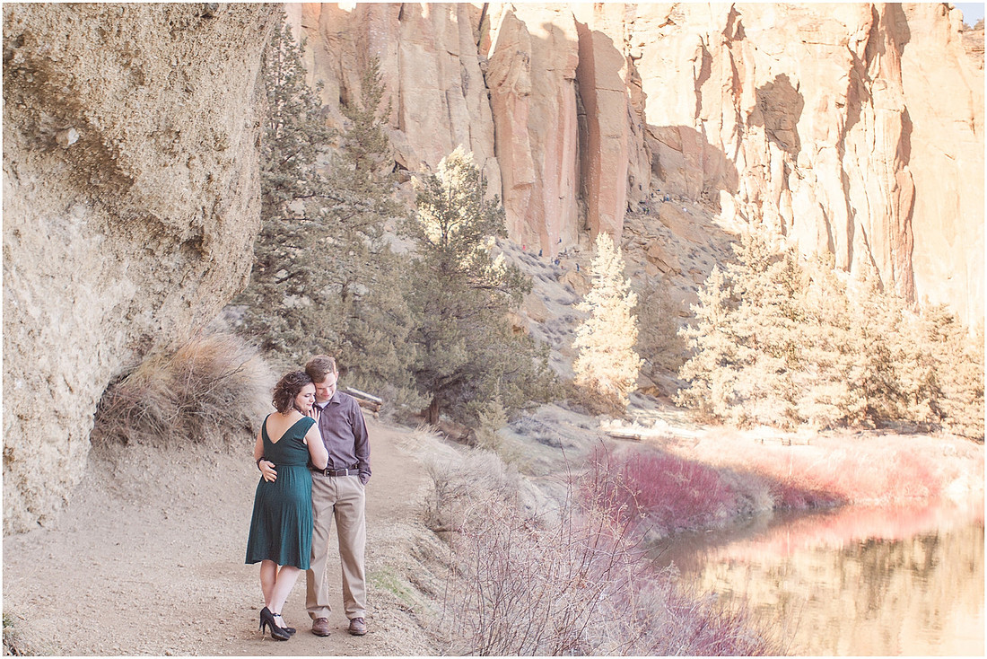 "Natural light engagement photos"