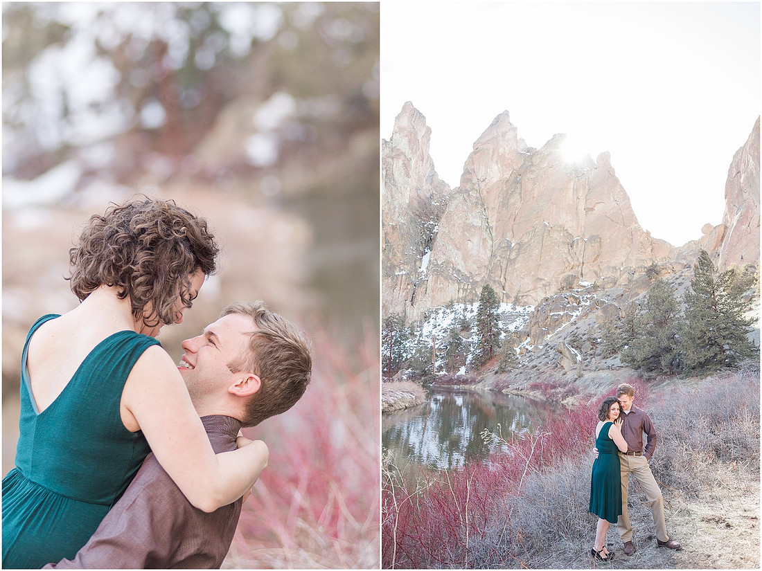 "Natural light engagement photos"