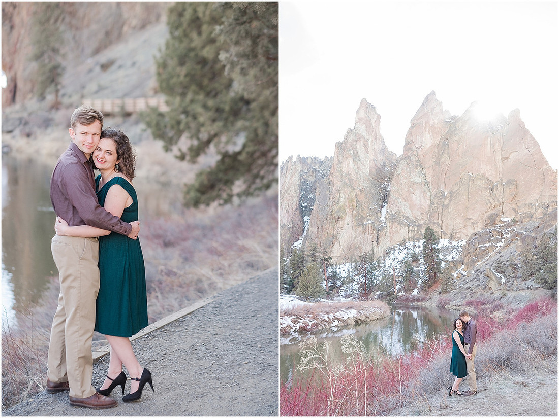 "Natural light engagement photos"