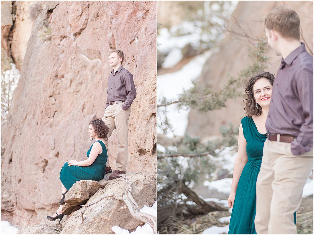 "Natural light engagement photos"