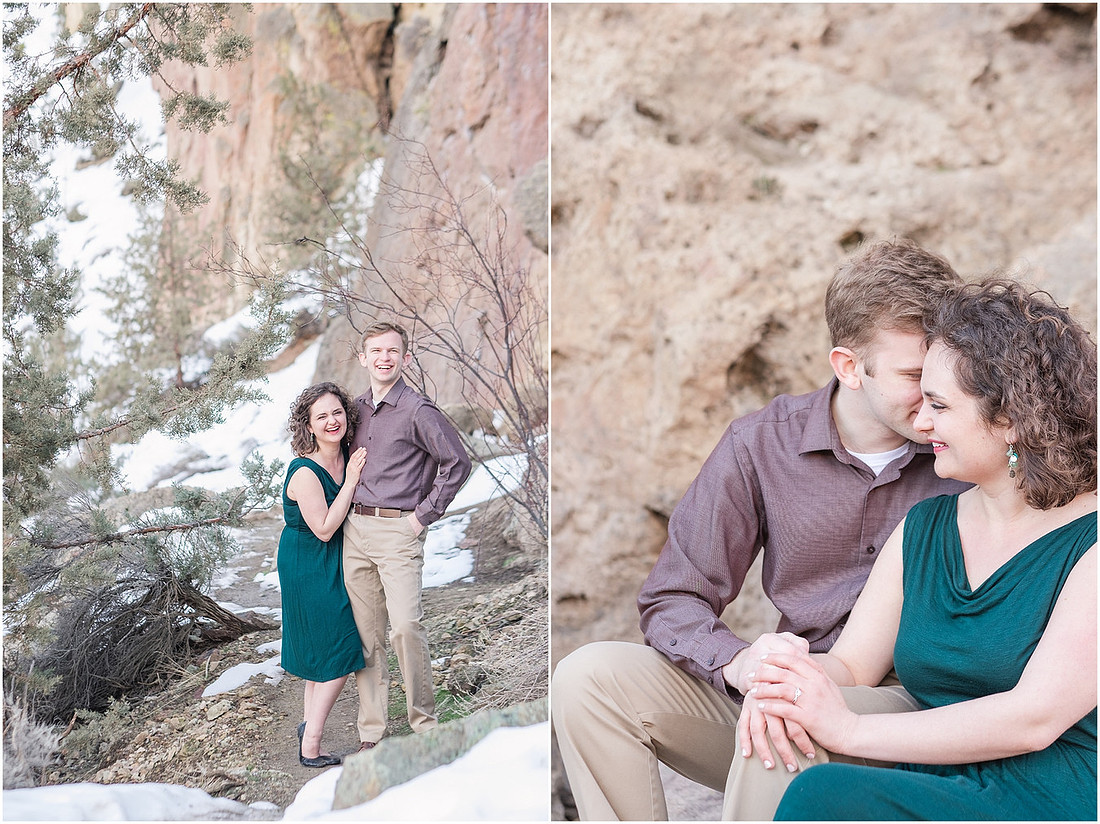 "Natural light engagement photos"