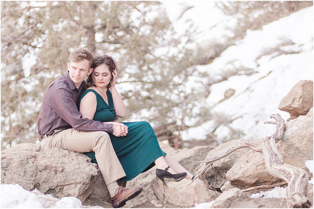"Natural light engagement photos"