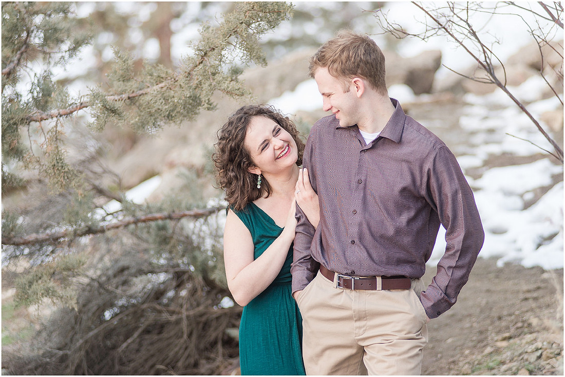 "Natural light engagement photos"