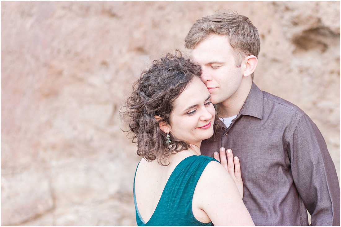 "Natural light engagement photos"