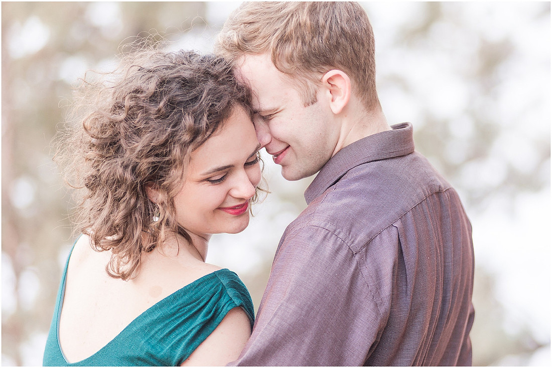 "Natural light engagement photos"