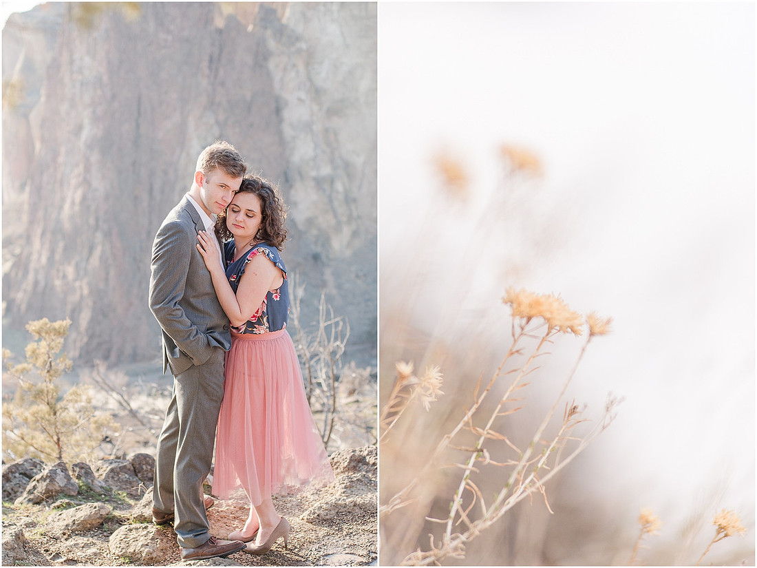 "Natural light engagement photos"