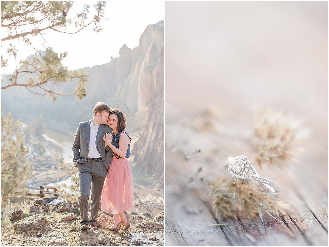 "Natural light engagement photos"
