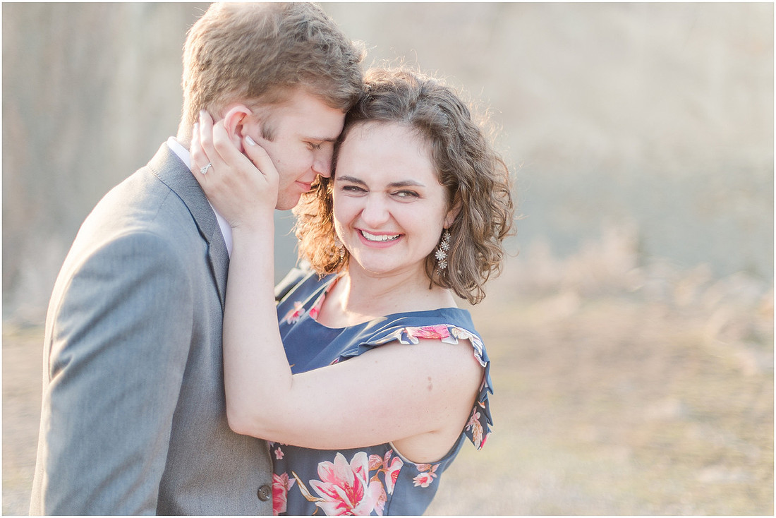 "Natural light engagement photos"