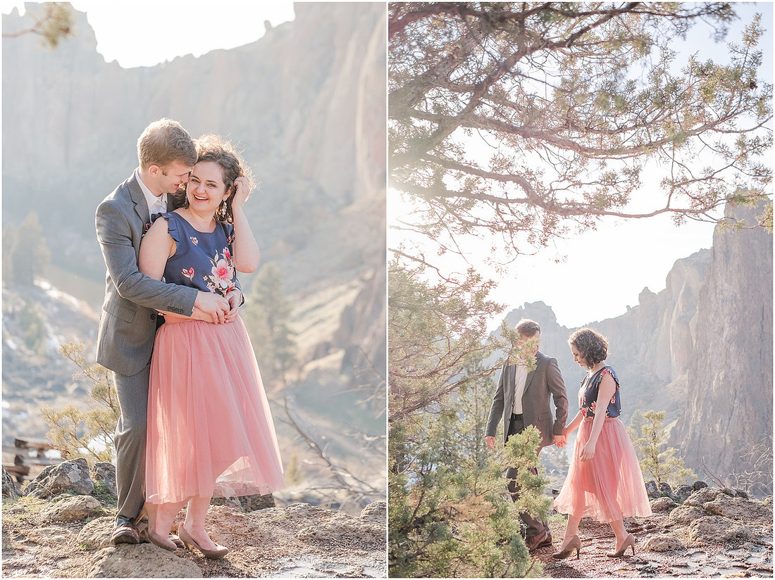 "Natural light engagement photos"
