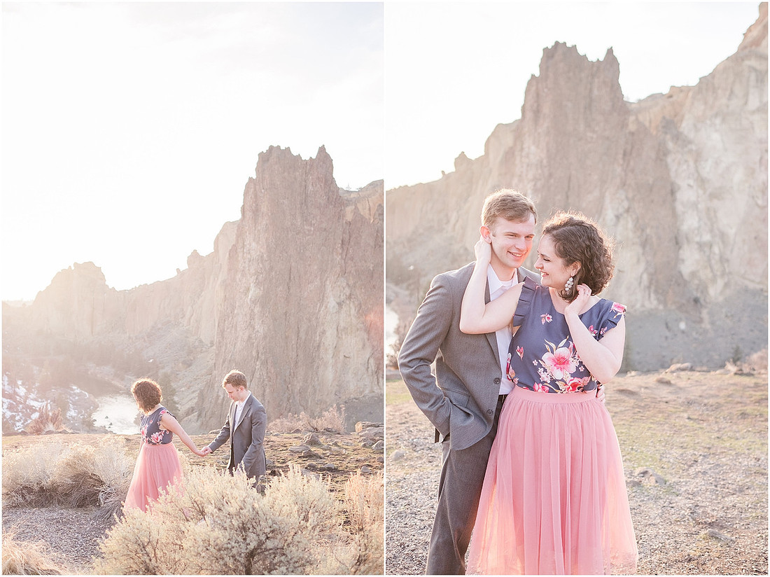 "Natural light engagement photos"