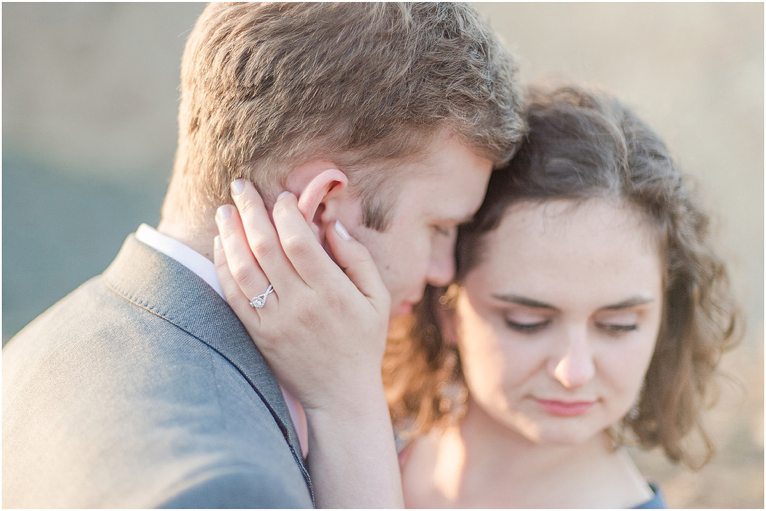 "Natural light engagement photos"