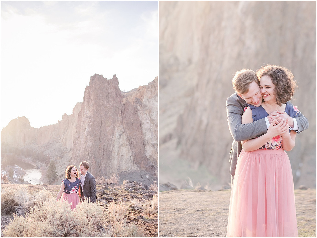 "Natural light engagement photos"