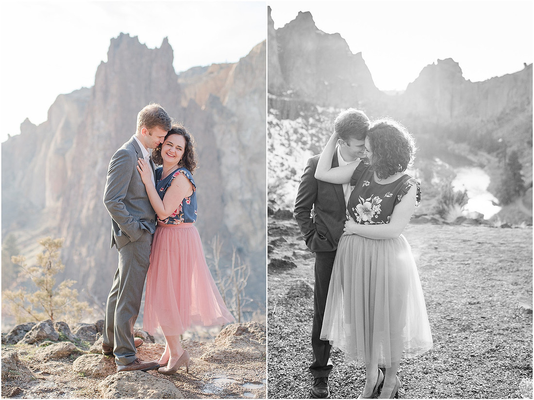"Natural light engagement photos"