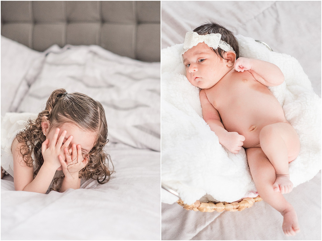 "newborn girl", "newborn with sister", "newborn lifestyle session"