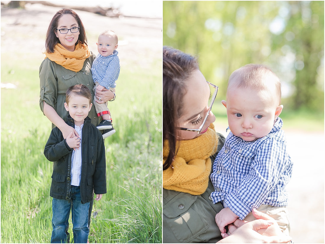 "Spring family photos", "Woodland family photos",, "Family of 4 photo session"