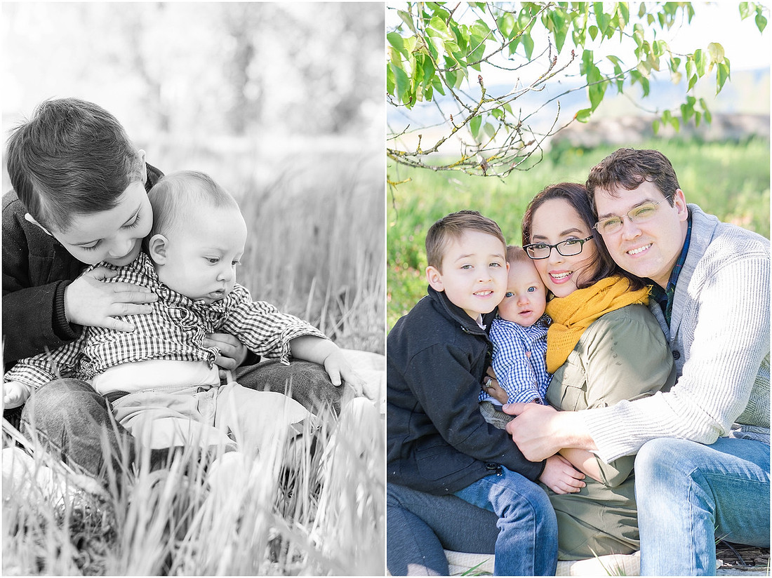 "Spring family photos", "Woodland family photos",, "Family of 4 photo session"