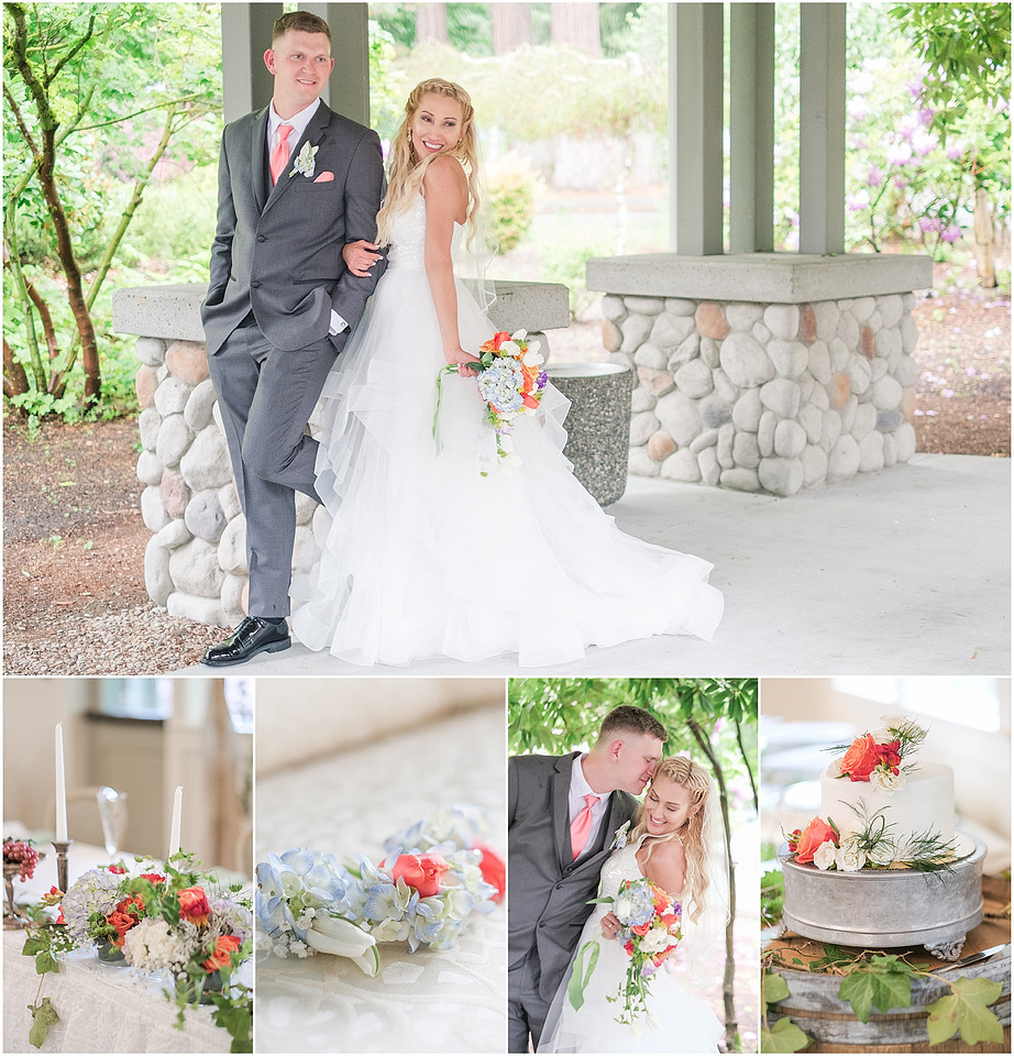"Olympia wedding", "Eagles pride golf course", "Samuel Adams brewery", "coral and mint"