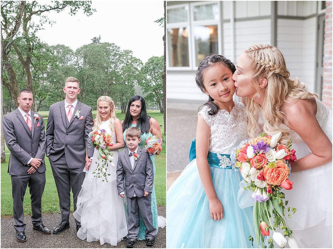 "Olympia wedding", "Samuel Adams brewhouse", "Eagles pride golf course", "coral and mint", "teal bridesmaid dress"