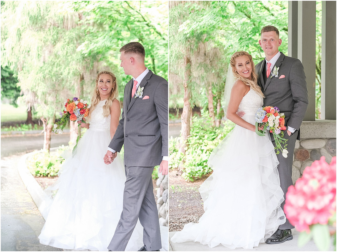 "Olympia wedding", "Samuel Adams brewhouse", "Eagles pride golf course", "coral and mint", "teal bridesmaid dress"