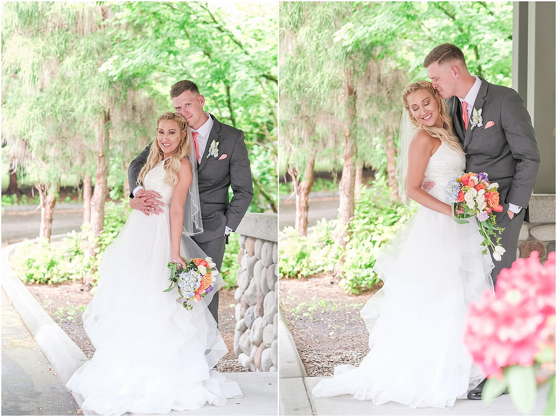 "Olympia wedding", "Samuel Adams brewhouse", "Eagles pride golf course", "coral and mint", "teal bridesmaid dress"