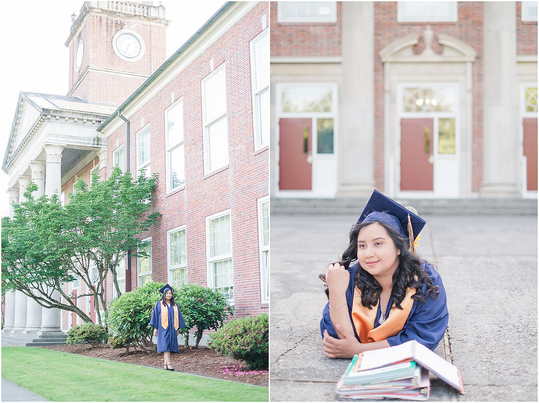 "Senior pictures", "cap and gown", "senior girl", "Federal Way Wa senior", "2019 senior", 