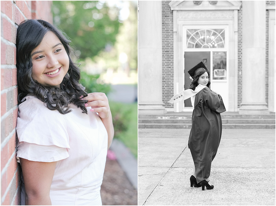 "Senior pictures", "cap and gown", "senior girl", "Federal Way Wa senior", "2019 senior", 