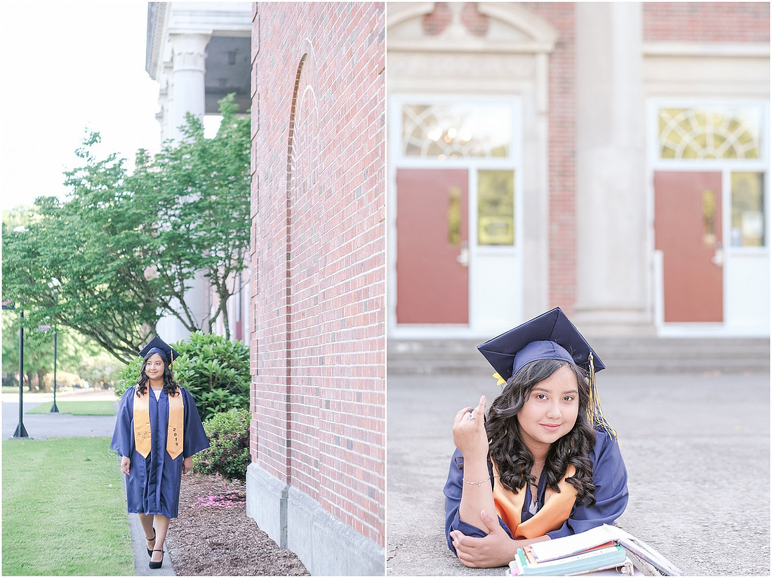 "Senior pictures", "cap and gown", "senior girl", "Federal Way Wa senior", "2019 senior", 