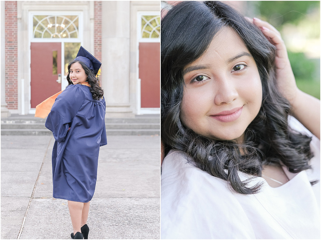 "Senior pictures", "cap and gown", "senior girl", "Federal Way Wa senior", "2019 senior", 