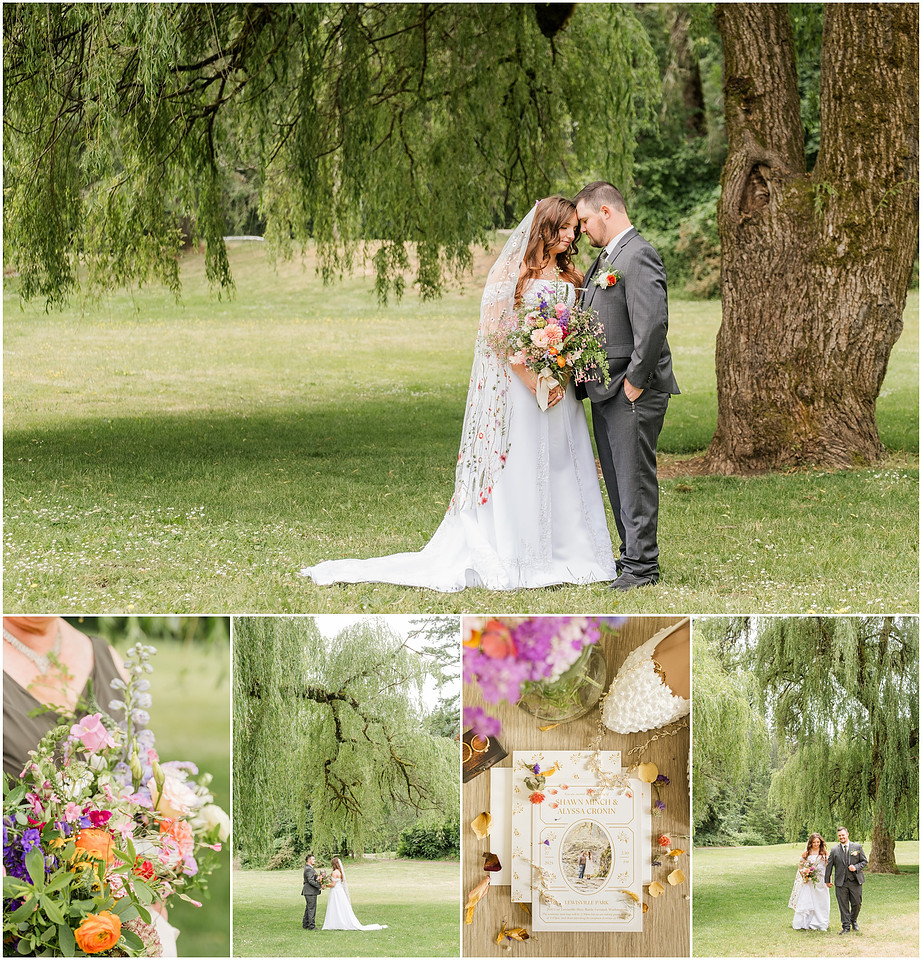 "Battleground Wa wedding", "Battleground wedding photographer", "Lewisville Park wedding", "Wildflower decor wedding", "Amanda and Bryan Photography", "Southwest Washington Wedding photographer"