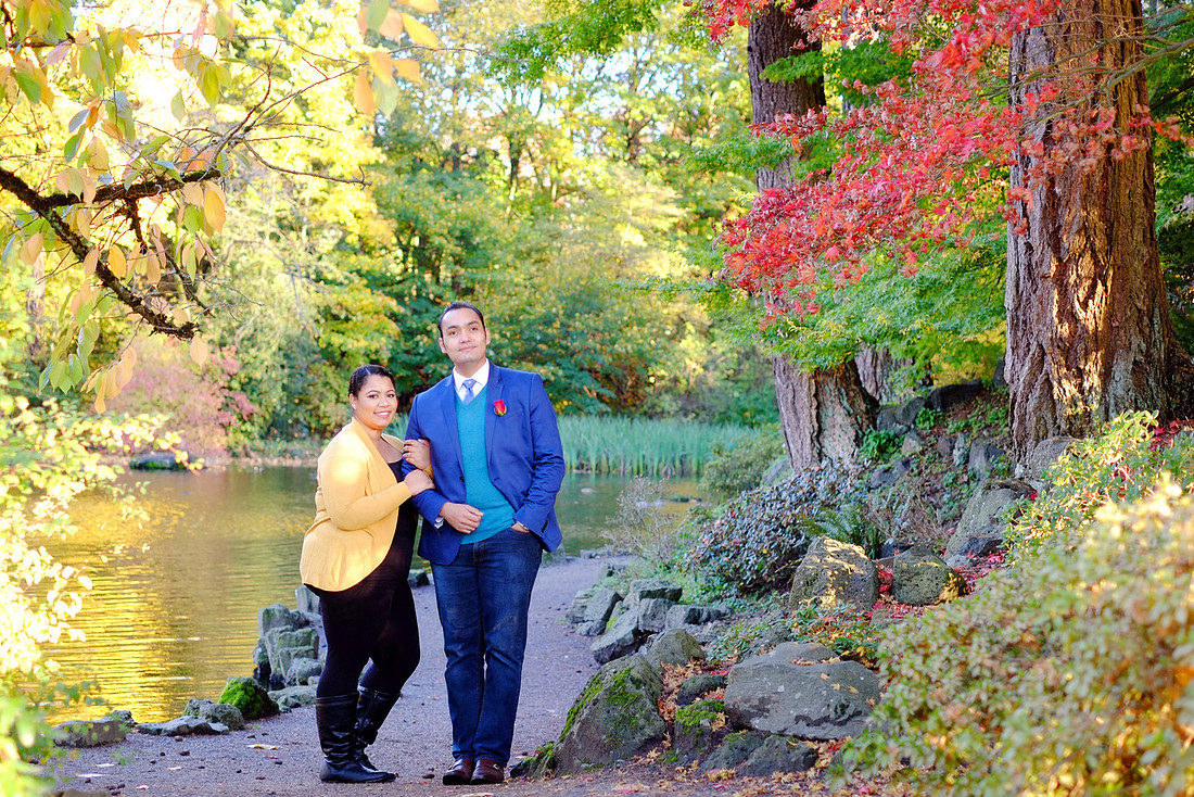 Portland engagement, Crystal springs rhododendron garden, Fall pictures, 