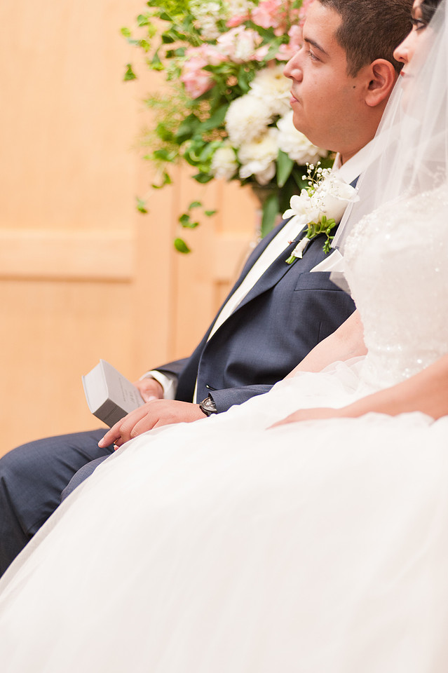 wedding ceremony, pink