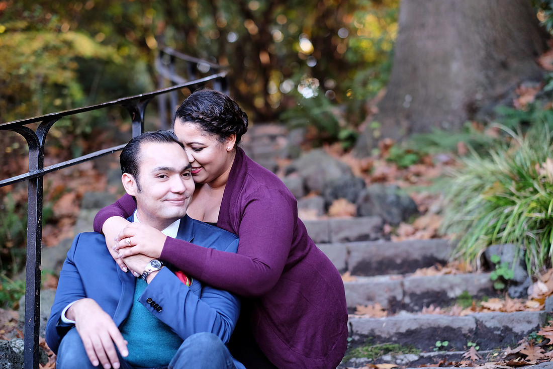 Portland engagement, Crystal springs rhododendron garden, Fall pictures, 