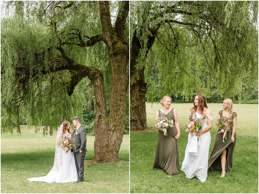 "Battleground Wa wedding", "Battleground wedding photographer", "Lewisville Park wedding", "Wildflower decor wedding", "Amanda and Bryan Photography", "Southwest Washington Wedding photographer"