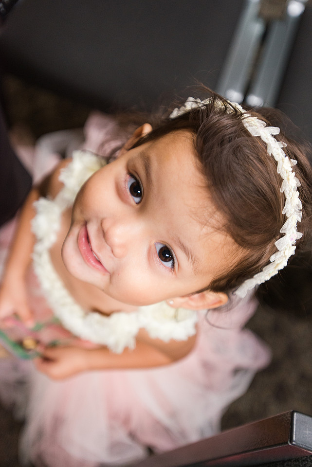 Flower girl, pink dress